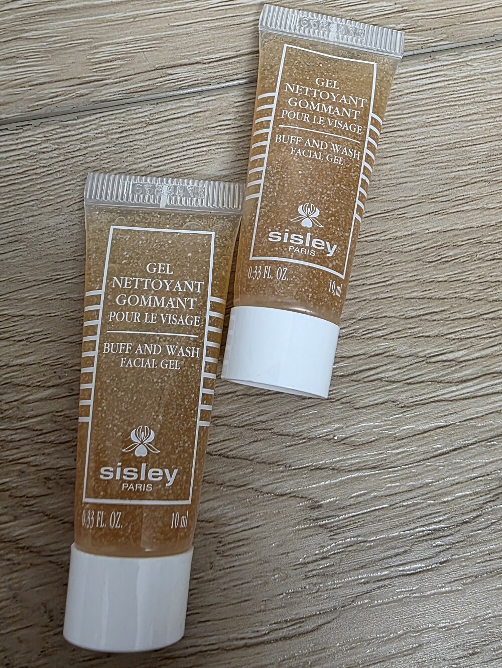2 Pcs Sisley Paris Buff and Wash Facial Gel 10ml X2 Travel Size New